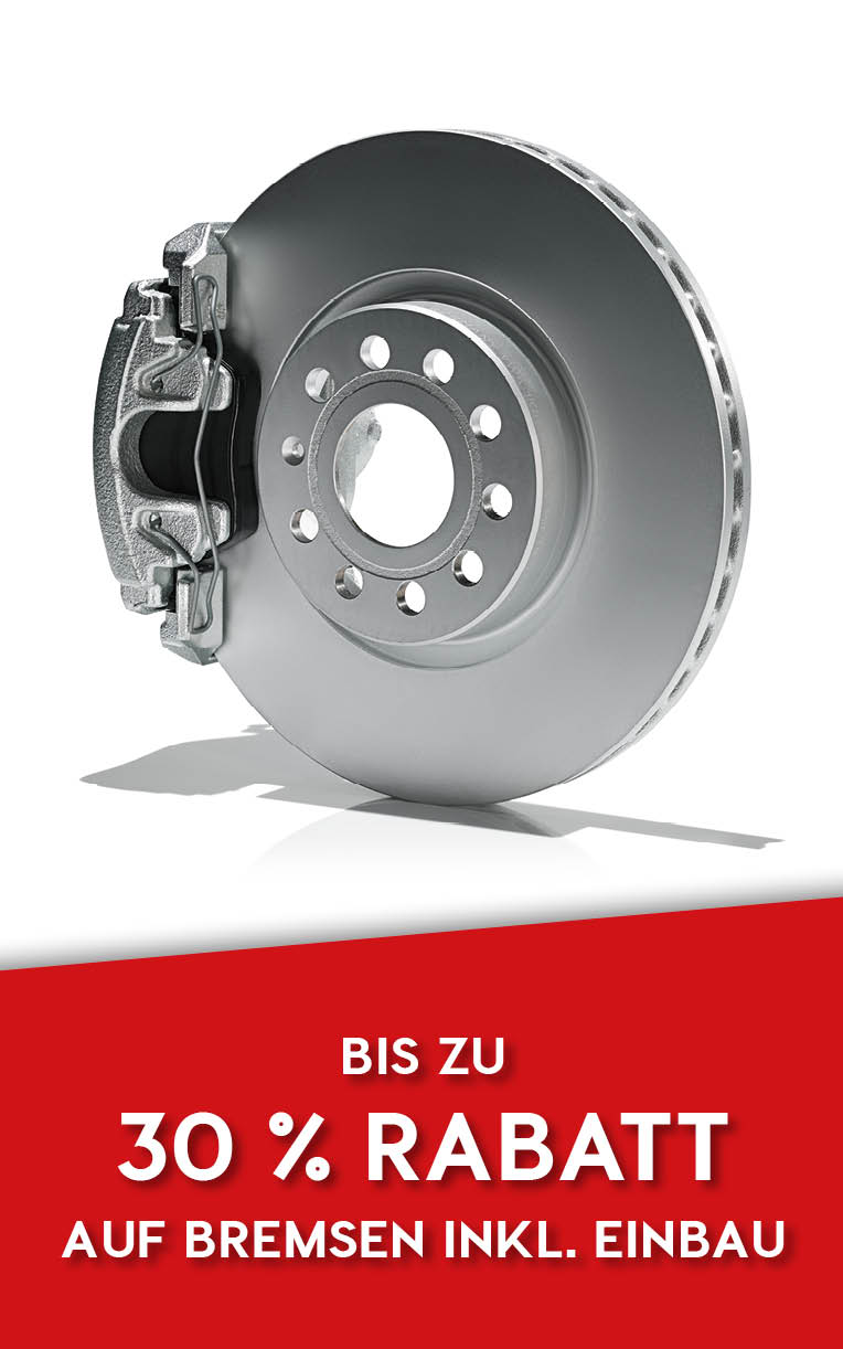 Herbstaktion - bis zu 30 % Altersrabatt auf Bremsen inkl. Einbau